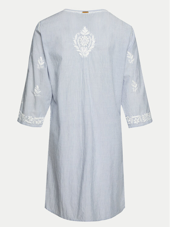 Selmark Selmark Пляжна сукня BC076 Голубий Regular Fit