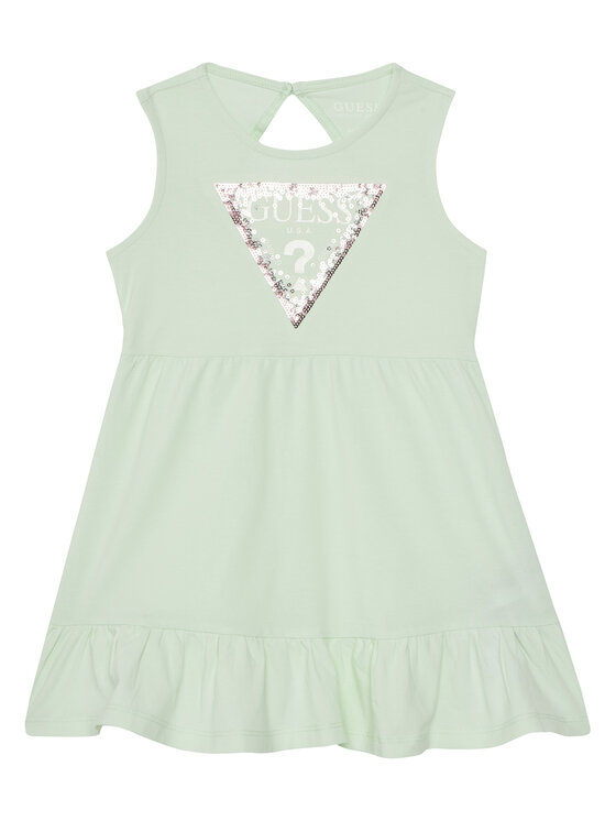 Guess Guess Každodenní šaty K5GK22 K6YW4 Zelená Regular Fit