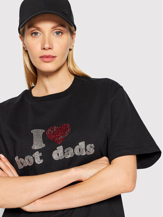 2005 2005 T-Shirt Unisex Hot Dads Czarny Regular Fit