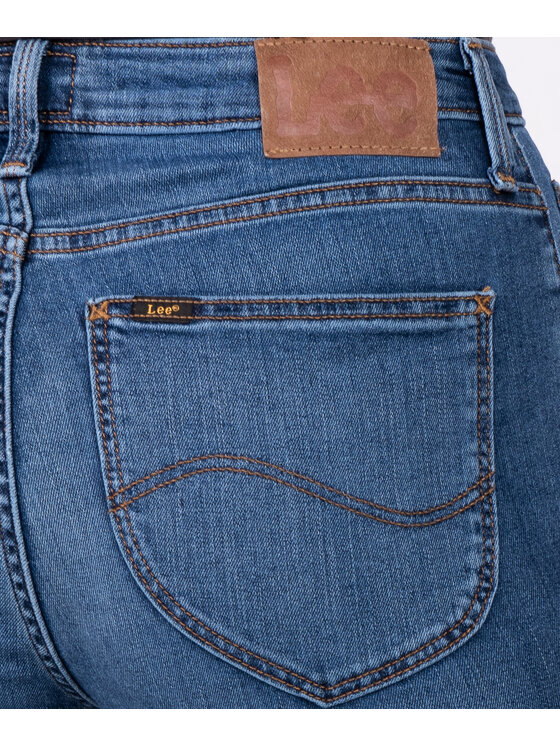 Lee Lee Jeansy 112338189 Niebieski Skinny Fit