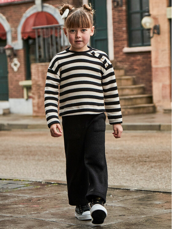 Mayoral Mayoral Completo pullover e pantaloni di tessuto 4554 Nero Regular Fit