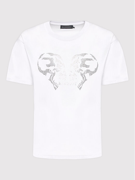 Mindout Mindout T-Shirt Unisex Rage Weiß Oversize