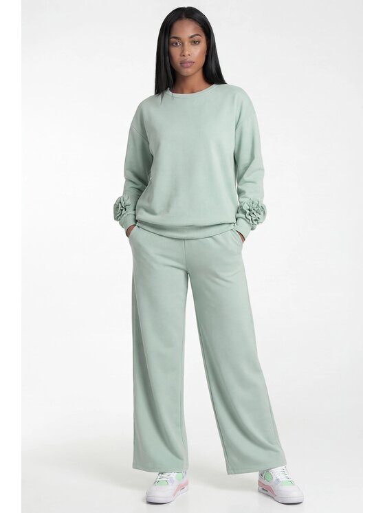 FIGL FIGL Tepláková súprava M1316 Zelená Straight Fit