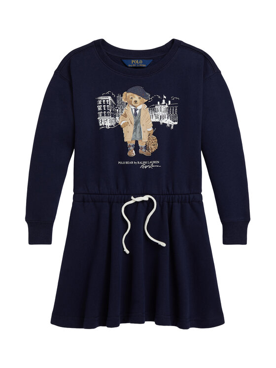 Polo Ralph Lauren Polo Ralph Lauren Pletena obleka 312979035001 Mornarsko modra Regular Fit