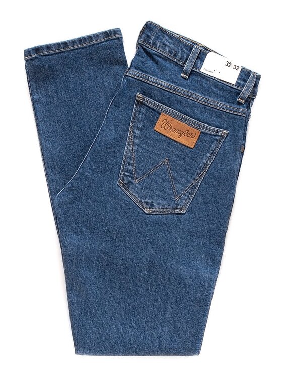 Wrangler Wrangler Jeansy LARSTON Niebieski Slim Fit