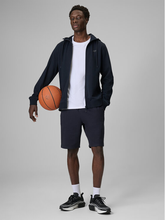 4F 4F Szorty sportowe BASIC+ Granatowy Regular Fit