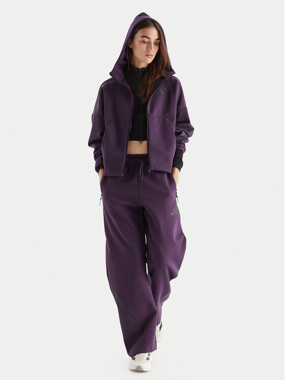 adidas adidas Spodnji del trenirke Z.N.E. Barrel KB9441 Vijolična Loose Fit