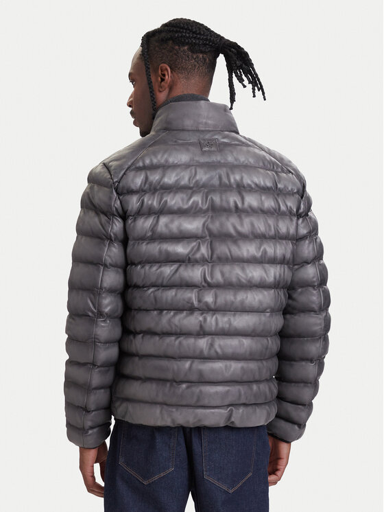 Milestone Milestone Lederjacke MSHarvey 631068 60905 Dunkelgrau Regular Fit
