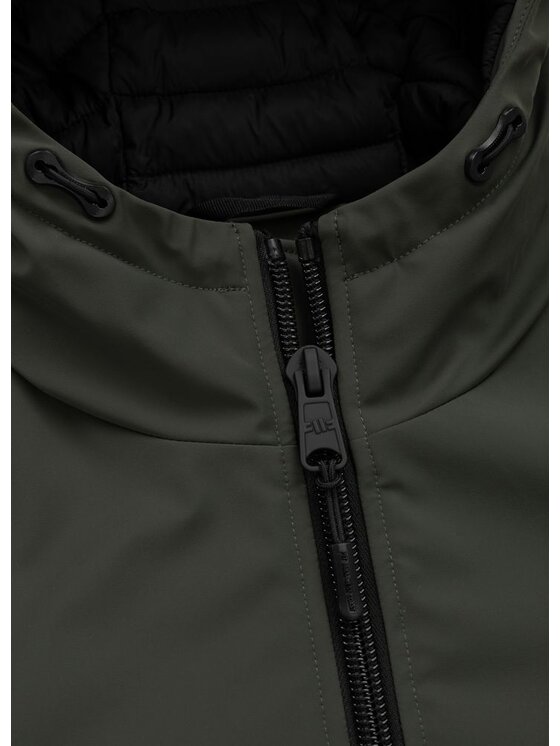 PITBULL PITBULL Kurtka przejściowa Kurtka zimowa z kapturem YORK 3XL Zielony Regular Fit