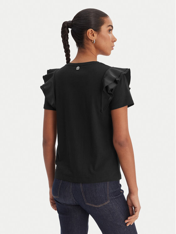 Fracomina Fracomina Blusa FR26ST3039J40001 Nero Regular Fit