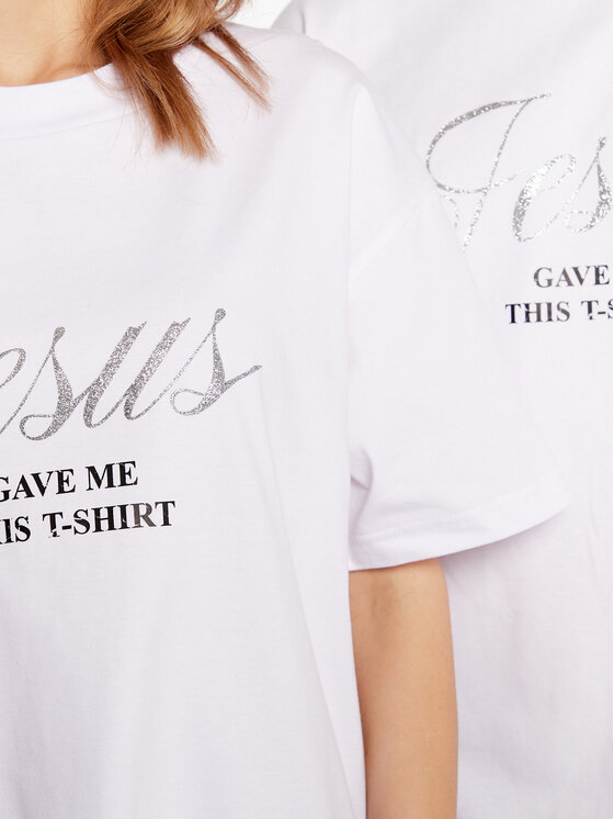 2005 2005 Футболка Unisex Jesus Білий Regular Fit