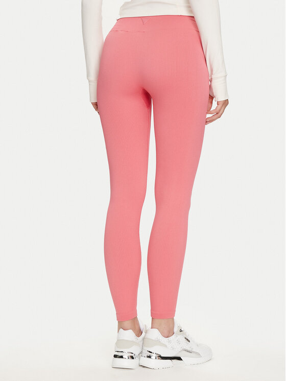 Guess Guess Legginsy V4YB00 Z3F90 Różowy Slim Fit