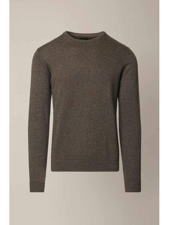 Lancerto Lancerto Sweter Simen SW073225000030 Brązowy Regular Fit