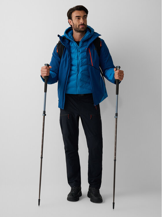 4F 4F Spodnie outdoor TREKKING Czarny Regular Fit