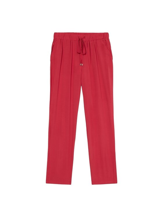 Oltre Oltre Pantaloni di tessuto P263J002326N026 Rosso Boy Fit
