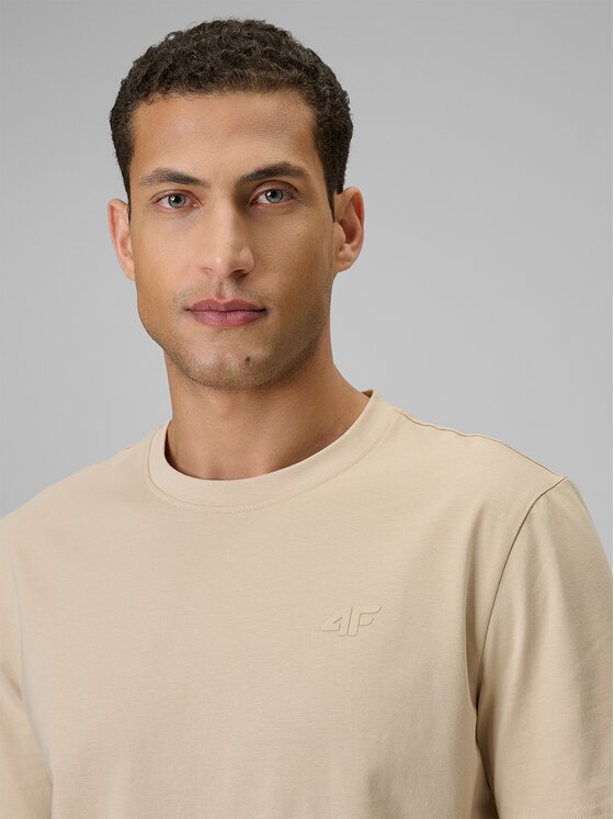 4F 4F T-shirt 4FRSS26TTSHM4261-83S Marrone Regular Fit