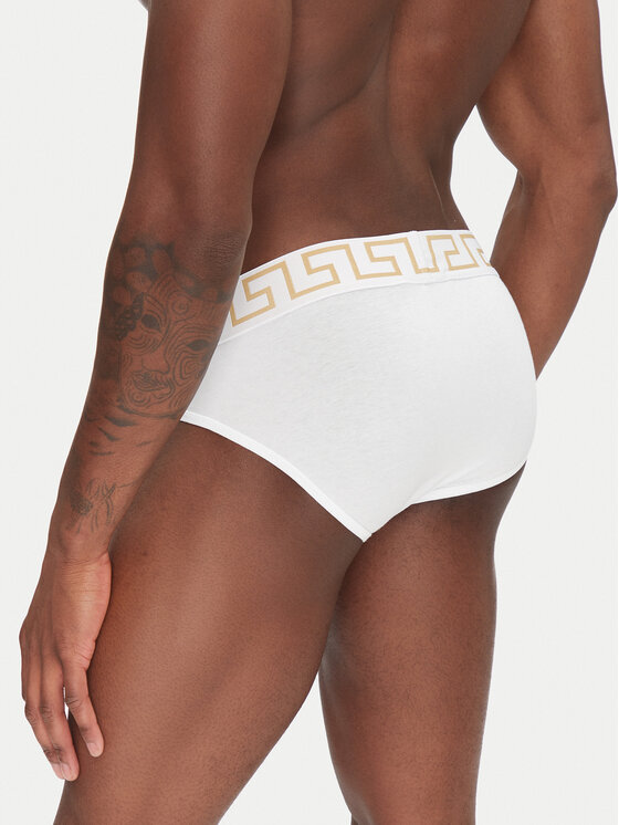 Versace Versace Set di 3 slip AU10327 Bianco