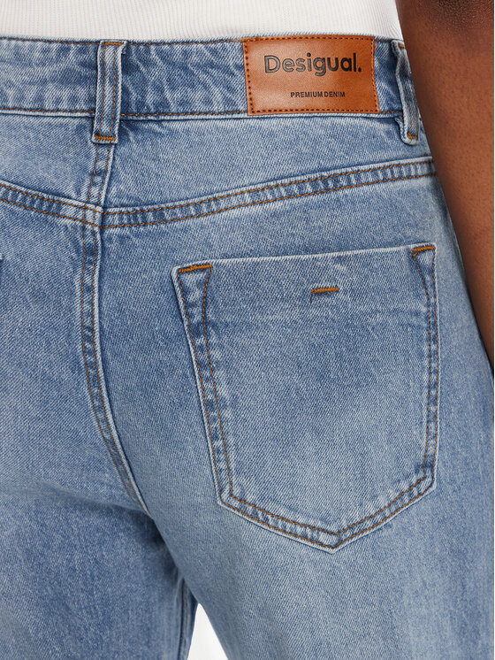 Desigual Desigual Jeansy Patches 25WWDD20 Niebieski Wide Leg