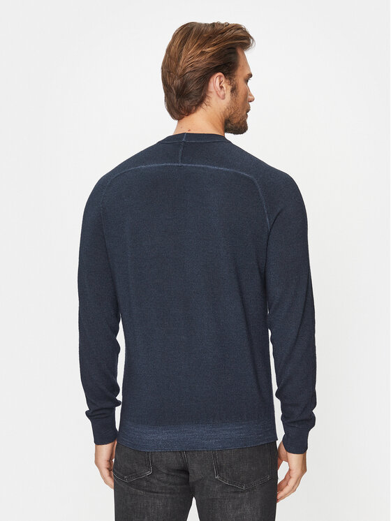 BOSS Boss Džemper Astefe 50497604 Tamnoplava Regular Fit