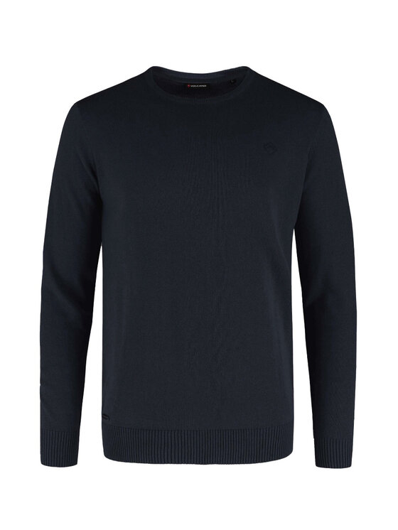 Volcano Volcano Sweter M03161-W24 Niebieski Regular Fit