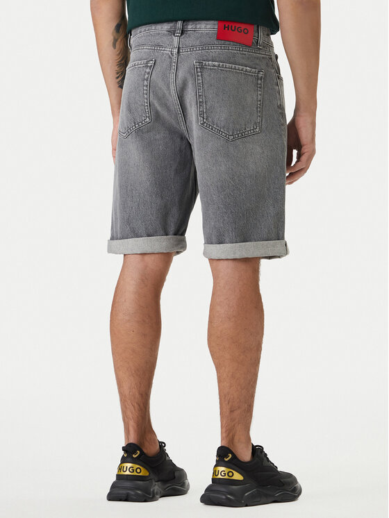 HUGO HUGO Džínové šortky 50560391 Šedá Tapered Fit