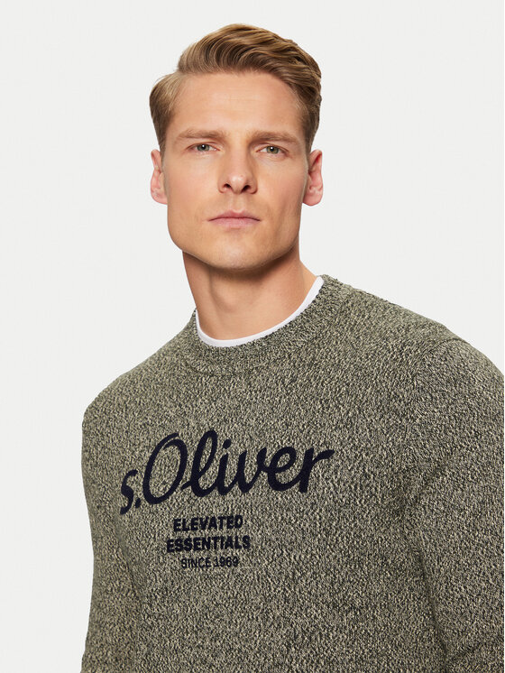 s.Oliver s.Oliver Sweater 2152697 Zöld Regular Fit