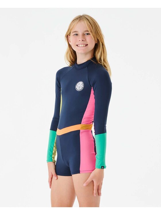 Rip Curl Rip Curl Strój kąpielowy Day Break L/S One Pc-Girl Niebieski