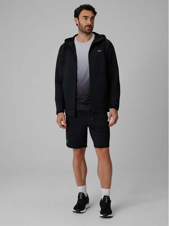 4F 4F Bluza techniczna NO LIMITS Czarny Regular Fit