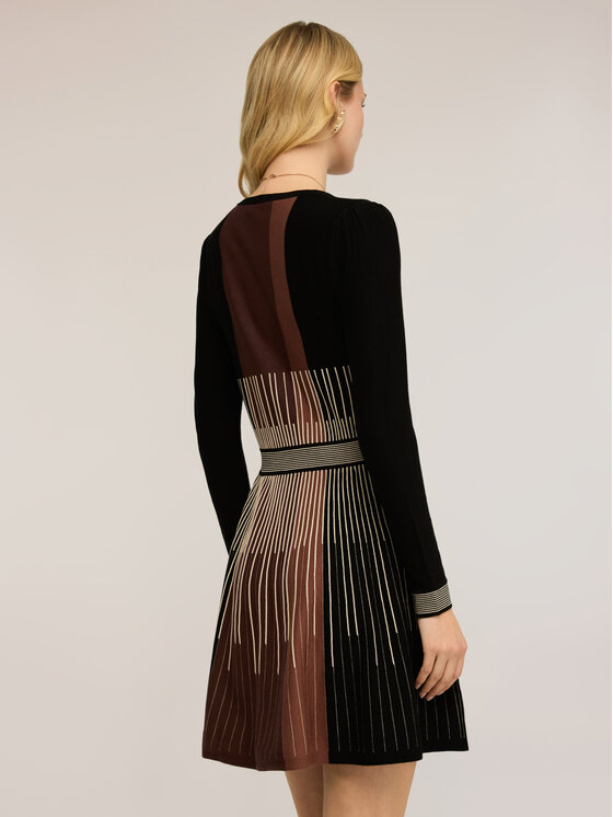 Motivi Motivi Vestito da giorno 7627W001541N0Z3 Nero Flared Fit