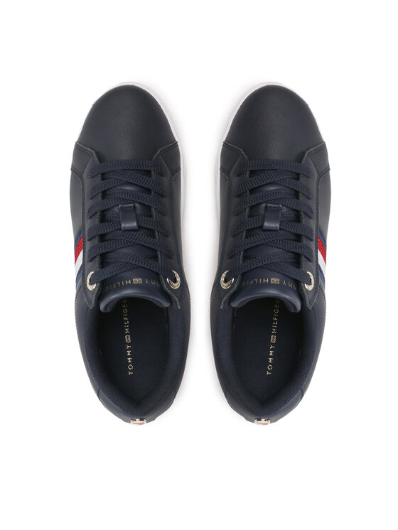 Tommy Hilfiger Tommy Hilfiger Sneakersy Essential Stripes Sneaker FW0FW06903 Granatowy