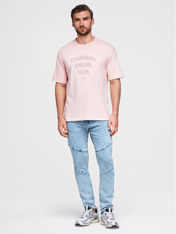 Ombre Ombre Jeansy P1527 Niebieski Authentic Slim Fit