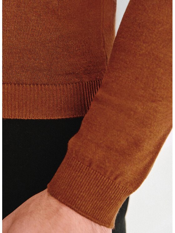 Pako Lorente Pako Lorente Sweter P25WN-2X-028 Pomarańczowy Classic Fit