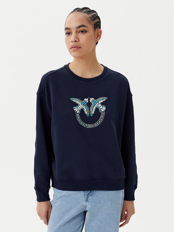 PINKO PINKO Світшот Nelly 100534 A2G8 Cиній Regular Fit