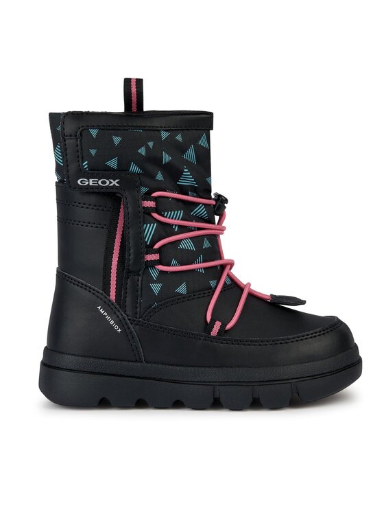 Geox Geox Snehule J Willaboom Girl B A J36HWC 0BCMN C0922 S Čierna