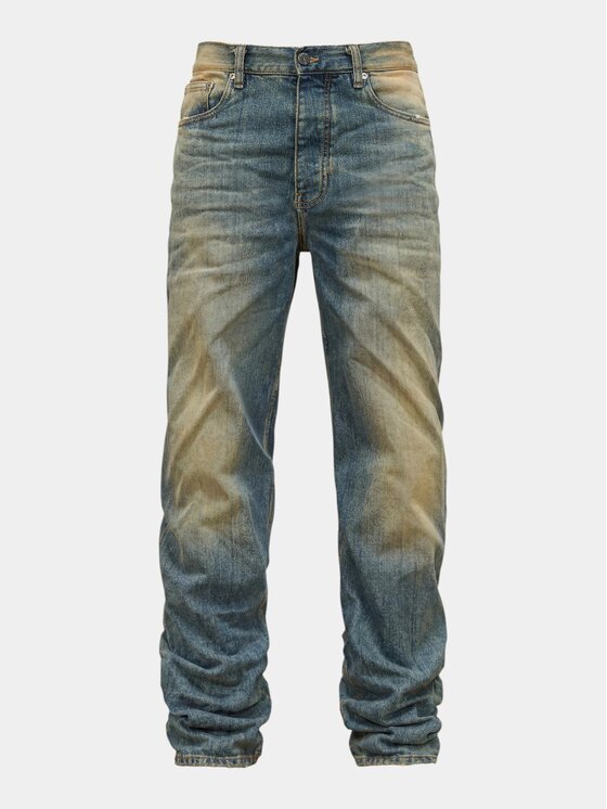 MADE BY SOCIETY MADE BY SOCIETY Spodnie materiałowe Jeans GRAVITY - P27205 Niebieski Basic Fit
