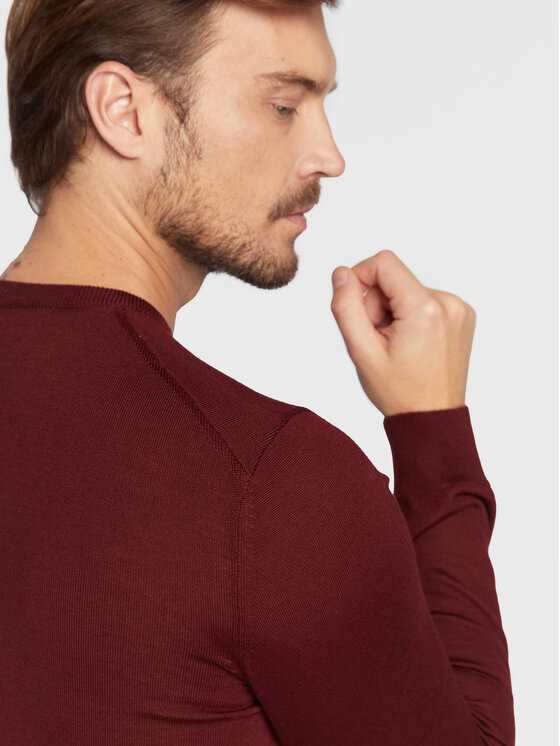 BOSS Boss Светр Botto-L 50476364 Бордовий Regular Fit