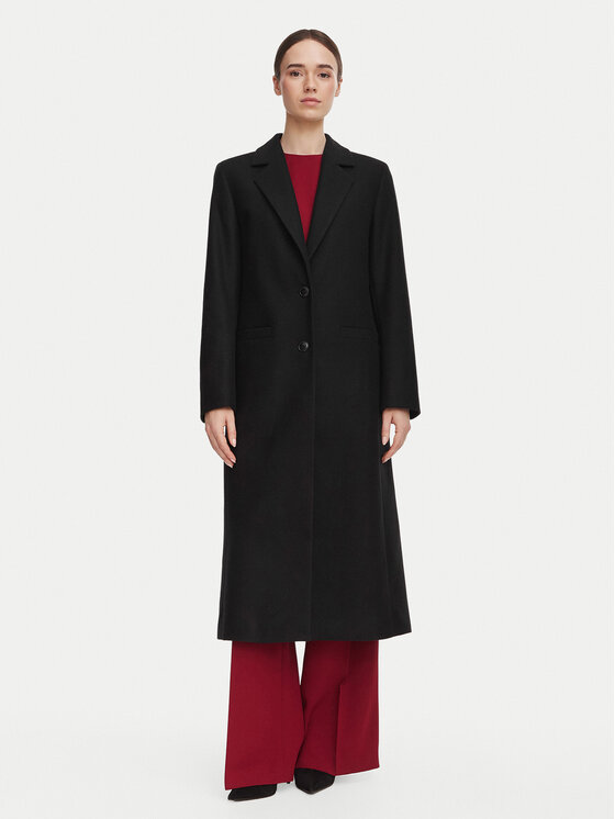 HUGO HUGO Cappotto di lana Mojeni 50569838 Nero Relaxed Fit