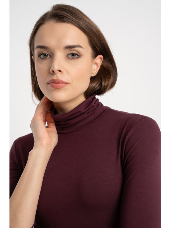 CLICK CLICK Golf 10-6969 Bordowy Fitted Fit