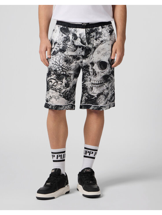 PHILIPP PLEIN PHILIPP PLEIN Pantaloncini di tessuto 29795 Nero Regular Fit
