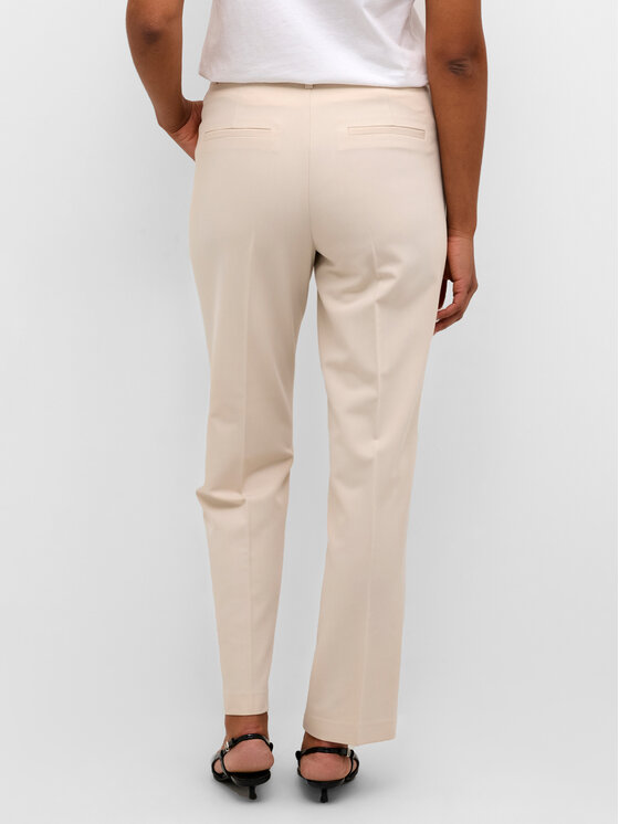 Kaffe Kaffe Παντελόνι υφασμάτινο Sakura 10507770 Εκρού Regular Fit
