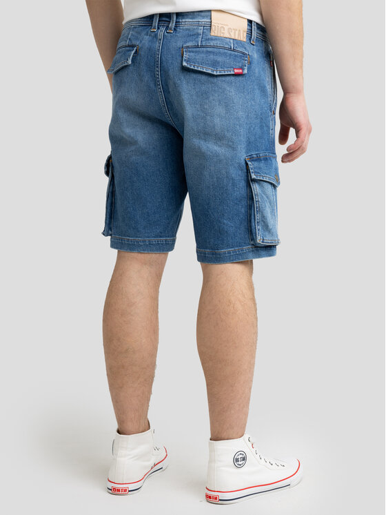 BIG STAR BIG STAR Kurtka jeansowa MORRIS Niebieski Bermuda Fit