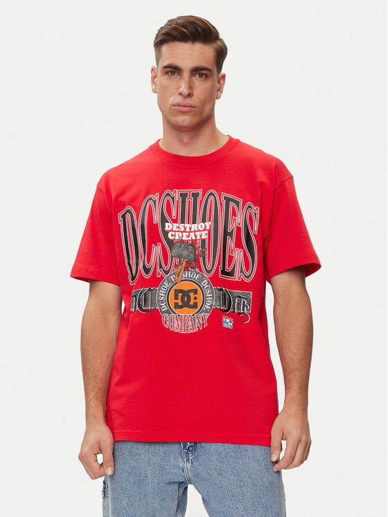 DC Shoes DC Shoes T-shirt Shy Town Hss ADYZT05345 Crvena Regular Fit