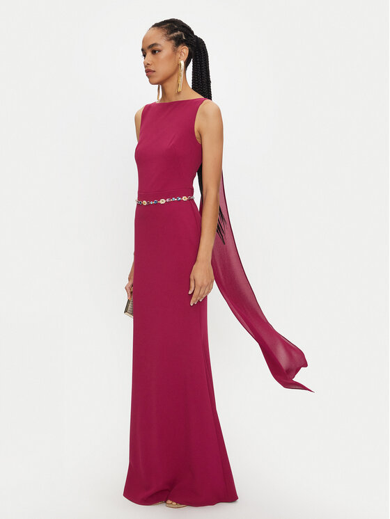 Rinascimento Rinascimento Abendkleid CFC0120016003 Dunkelrot Regular Fit