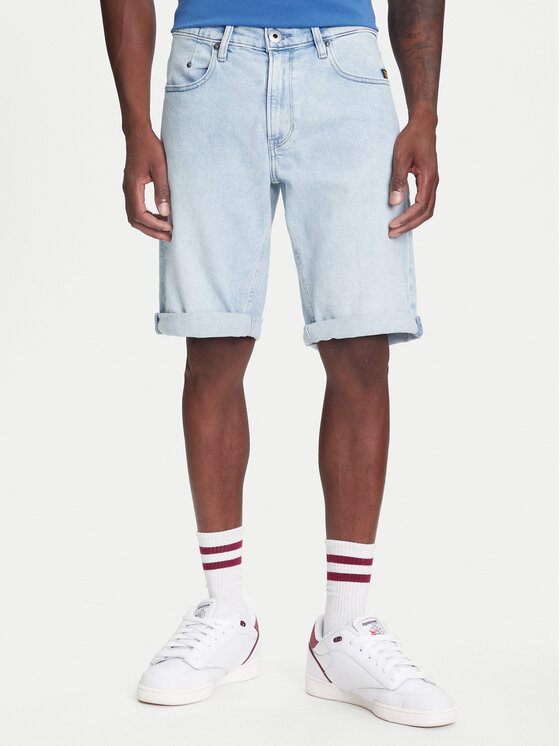 G-Star Raw Džínsové šortky Mosa D24430-D549 Modrá Regular Fit