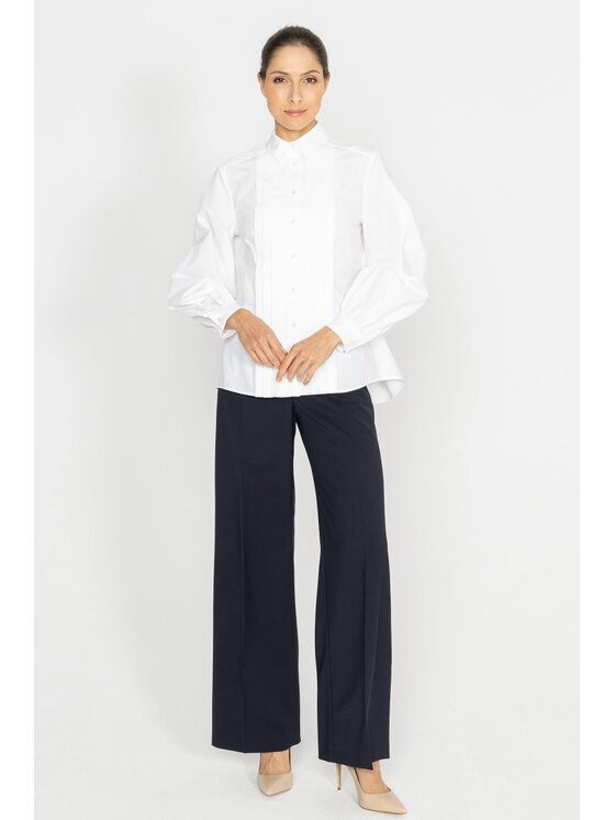 Deni Cler Milano Deni Cler Milano Spodnie materiałowe W-DC-5279-D5-J1-59-1 Granatowy Loose Leg