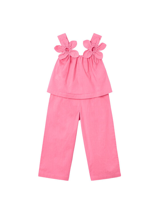 Mayoral Mayoral Completo top e pantaloni 3596 Rosa Regular Fit