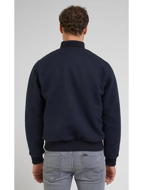 Lee Lee Kurtka bomber Wool Bomber Jacket Niebieski Regular Fit