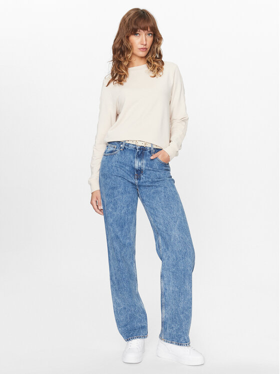 Tommy Hilfiger Tommy Hilfiger Μπλούζα UW0UW04872 Μπεζ Regular Fit