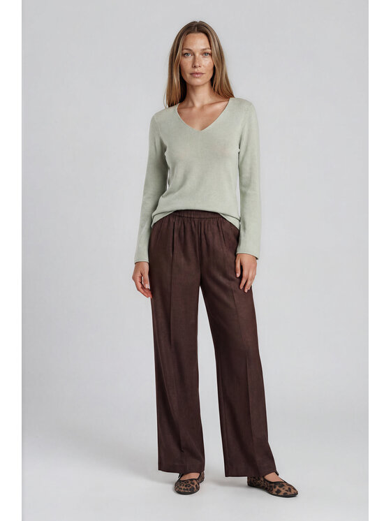 Fobya Fobya Bluzka F3035 Zielony jasny Basic Fit
