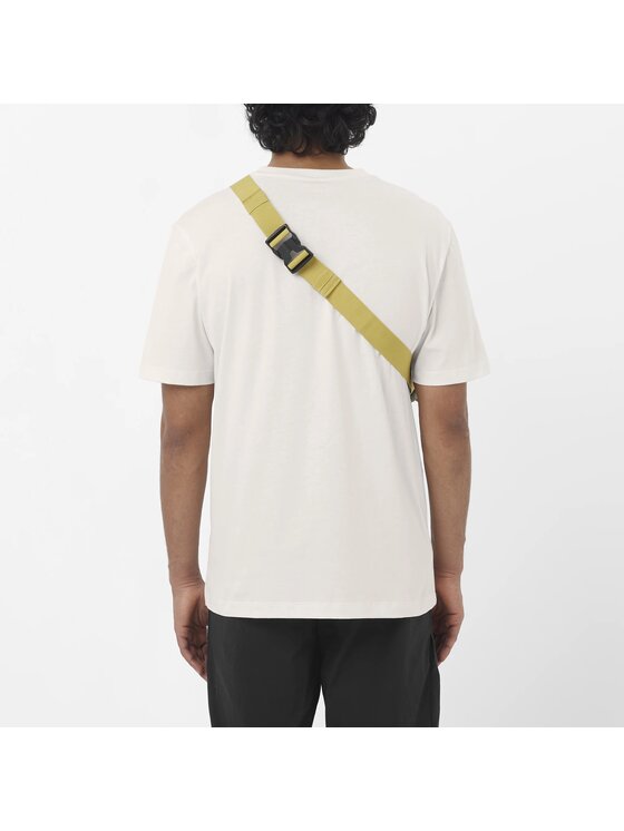 Salomon Salomon T-Shirt CHEST LOGO REGULAR TEE M Biały Regular Fit